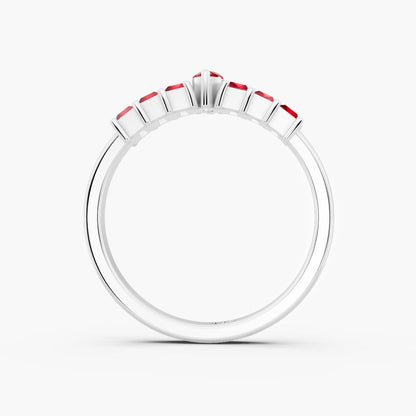 Marquise & Baguette Pink Tourmaline 925 Sterling Silver Ring